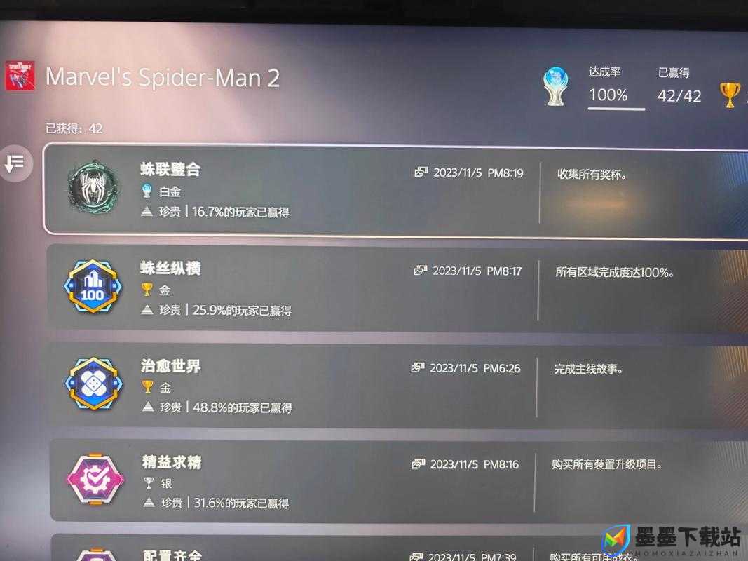 漫威蜘蛛侠白金攻略揭秘，如何一举拿下PS4全奖杯成就？